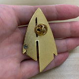 Star Trek Admiral JL Picard The Next Generation Gold Badge