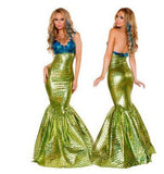 Womens Girls Sexy Mermaid Cosplay Costume Halloween Party Cosplay Mermaid Dress