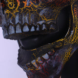 Skull Mask Mouth Movable Latex Helmet Halloween Props