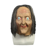 Latex Mask Scary Horror Adult Masks Dressed Zombie Devil Halloween Party Prop Masquerade Cosplay Old Woman