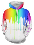 Rainbow 3D Printing Coat Zipper Coat Leisure Sports Sweater  Autumn And Winter