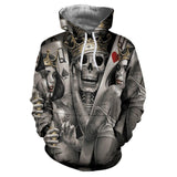 Skull Knight 3D Printing Coat Leisure Sports Sweater Autumn And Winter