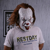 Stephen King's It Mask Pennywise Costume Joker Mask Tim Curry Horror Masks Cosplay Halloween - bfjcosplayer