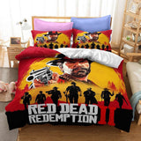 Red Dead Redemption Cosplay Duvet Cover Set Halloween Quilt Cover