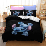 Stitch Cosplay Bedding Duvet Cover Halloween Sheets Bed Set