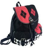 Suicide Squad Harley Quinn Cosplay Canvas Backpack Halloween School Bags