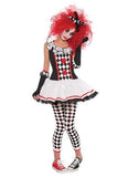Women Halloween Circus Clown Performance Costume