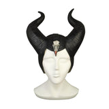 New 2019 Maleficent 2 Hat Deluxe Horns Evil Black Queen Headpiece Latex Cosplay Angelina Jolie Halloween Party Props