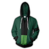 Cosplay Anime ONE PIECE Roronoa Zoro 3D Printed Hooded Hoodies Sweatshirts for Men Spring Autumn ackets Cardigan Coat Tops Prop