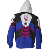 BFJmz OW Over Watch D.va 3D Printing Coat Zipper Coat Leisure Sports Sweater  Autumn And Winter - bfjcosplayer