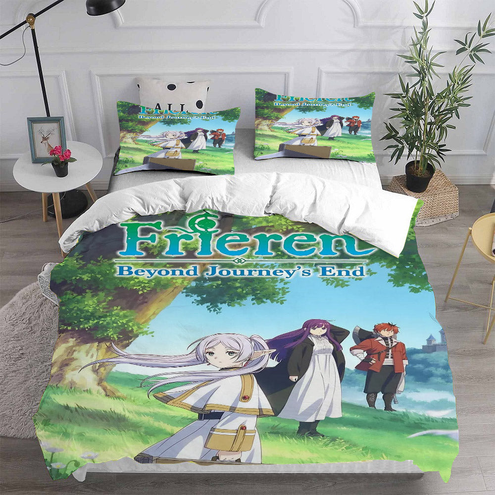 Frieren Beyond Journey's End Bedding Sets Duvet Cover Comforter Set