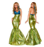 BFJFY Womens Girls Sexy Mermaid Cosplay Costume Halloween Party Cosplay Mermaid Dress - bfjcosplayer