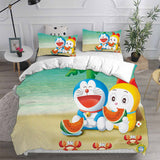 Doraemon Cosplay Bedding Sets Duvet Cover Halloween Comforter Sets