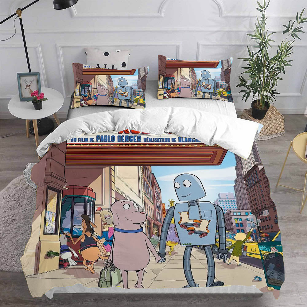 Robot Dreams Bedding Sets Duvet Cover Comforter Set