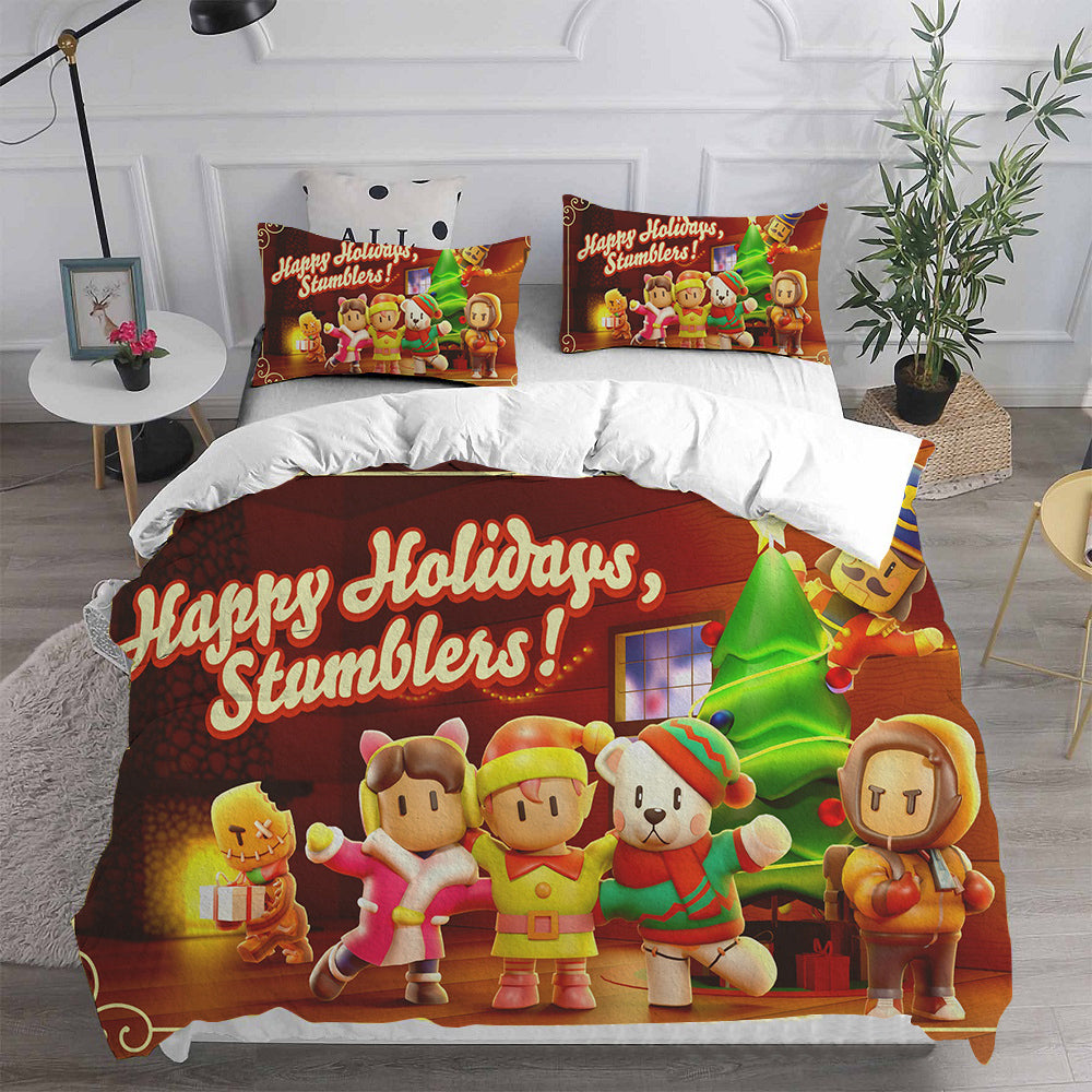 Stumble Guys Bedding Sets Duvet Cover Comforter Set