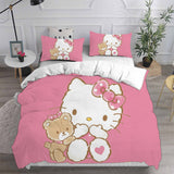 Hello Kitty Cosplay Bedding Sets Duvet Cover Halloween Comforter Sets