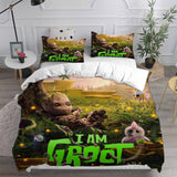 I Am Groot Bedding Sets Duvet Cover Halloween Cosplay Comforter Sets