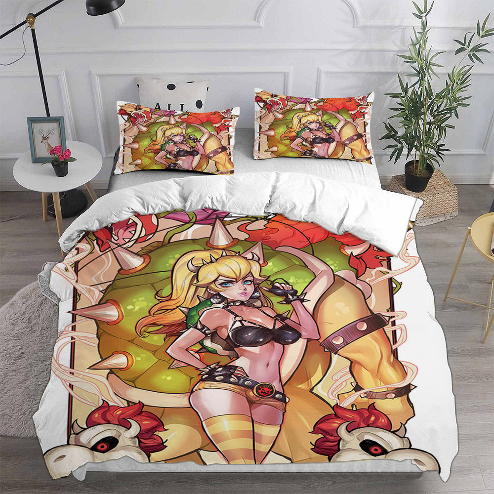Princess Peach Bedding Sets Duvet Cover Comforter Set
