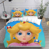 Princess Peach Bedding Sets Duvet Cover Comforter Set