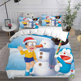 Doraemon Cosplay Bedding Sets Duvet Cover Halloween Comforter Sets