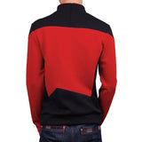 Star Trek TNG The Next Generation Red Shirt Uniform Cosplay Costume For Men Coat Halloween Party Prop