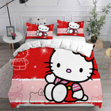 Hello Kitty Cosplay Bedding Sets Duvet Cover Halloween Comforter Sets