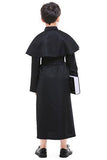 BFJFY Halloween Boy's Church Pastor Costumes Choir Priest Black Cosplay Costume - bfjcosplayer