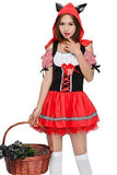 BFJFY Halloween Women's Little Red Riding Hood Fairy Tale Cosplay Costume - bfjcosplayer
