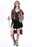 Halloween Medieval Knight Gladiator Cosplay Costume For Women