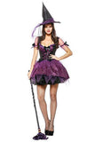 Halloween Women's Sorceress Costume Sexy Witch Cosplay Dress