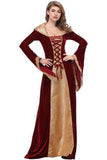 Halloween Women Retro Court Gown Queen Cosplay Costumes