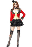 BFJFY Halloween Women's Magician Circus Stage Costume Count Cosplay Tuxedo - bfjcosplayer