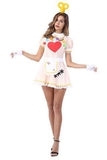 Halloween Women's Anime Maid Love Heart Pattern Cosplay Costumes