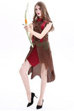 BFJFY Halloween Pirate Cosplay Costume Robin Hooded Outfit For Women - bfjcosplayer