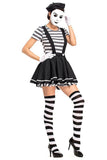 BFJFY Halloween Women's French Burlesque Actors Clown Costumes - bfjcosplayer
