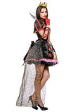 BFJFY Halloween Women Princess Queen Dress Outfit Role Play Cosplay Costume - bfjcosplayer