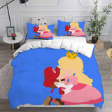 Princess Peach Bedding Set Duvet Cover Comforter Sets