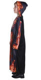 BFJFY Kid's Boy's Flame Skull On Fire Robe Cope Halloween Cosplay Costume - bfjcosplayer
