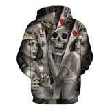 BFJmz Skull Knight 3D Printing Coat Leisure Sports Sweater Autumn And Winter - bfjcosplayer