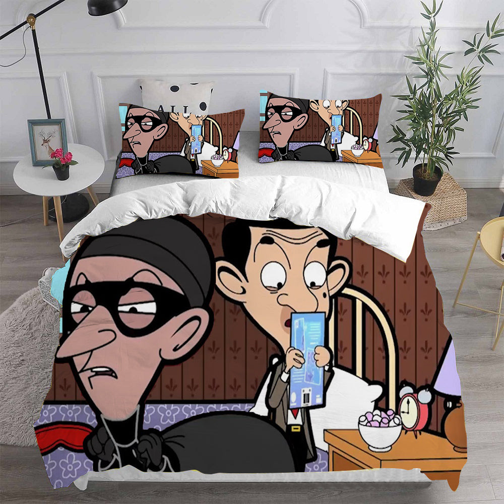 Mr. Bean: The Animated Series Bedding Sets Duvet Cover Comforter Set