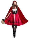 BFJFY Women Little Red Riding Hood Halloween Cosplay Costume Dress - bfjcosplayer