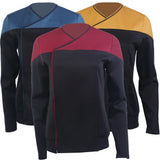 Star Trek Picard 3 Command Red Uniform Female Cosplay Starfleet Gold Blue Top Shirts Costumes