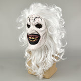 Halloween Latex Clown Mask With Hair for Adults Costume Party Props Masks