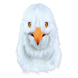 White Eagle Mask With Movable Mouth Latex Full Head Masks for Cosplay Party Props