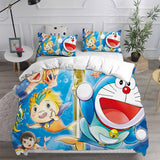 Doraemon Cosplay Bedding Sets Duvet Cover Halloween Comforter Sets