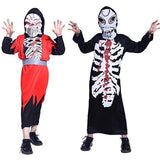 BFJFY Kid's Boy's Halloween Zombie Skull Bones Cosplay Costume - bfjcosplayer