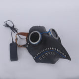 Led Plague Doctor Mask Latex Face Cover Steampunk Masks Cosplay Party Halloween