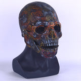 Skull Mask Mouth Movable Latex Helmet Halloween Props