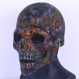 Skull Mask Mouth Movable Latex Helmet Halloween Props