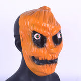 Halloween Scary Pumpkin Head Mask Latex Face Shield